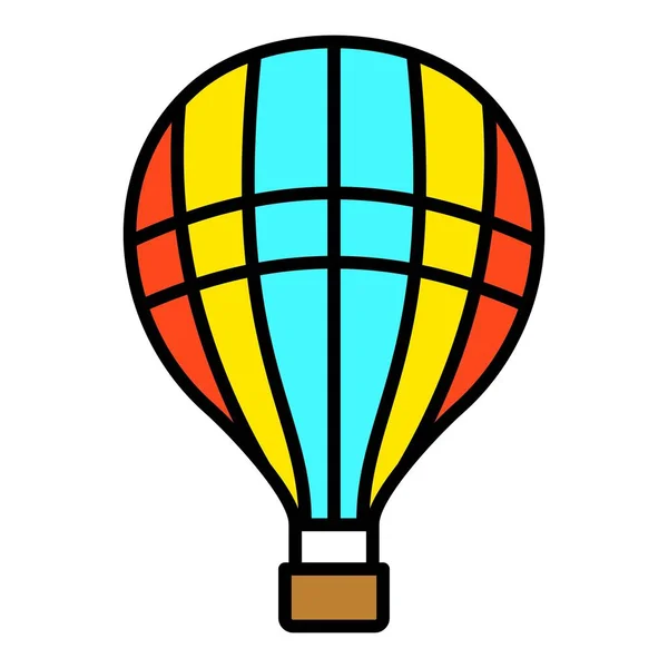 Hot Air Balloon vector icon. Can be used for printing, mobile and web applications.