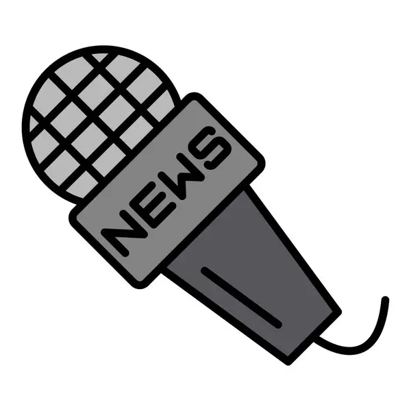 Mikrofon vektör simgesi. Yazdırma, mobil ve web uygulamaları için kullanılabilir.