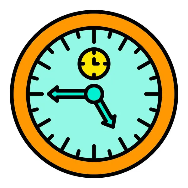 Saat vektör simgesi. Yazdırma, mobil ve web uygulamaları için kullanılabilir.