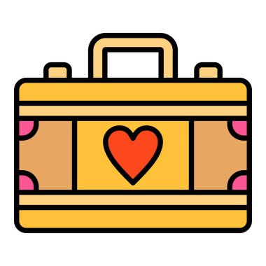 Çanta vektör simgesi. Yazdırma, mobil ve web uygulamaları için kullanılabilir.