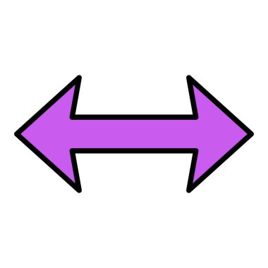 Yatay vektör simgesi. Yazdırma, mobil ve web uygulamaları için kullanılabilir.