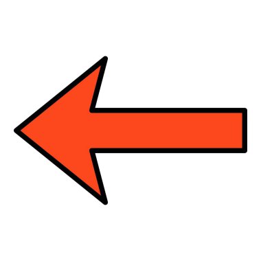 Sol vektör simgesi. Yazdırma, mobil ve web uygulamaları için kullanılabilir.