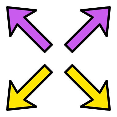 Vektör simgesini yeniden boyutlandır. Yazdırma, mobil ve web uygulamaları için kullanılabilir.