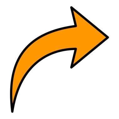 Sağ vektör simgesi yukarı. Yazdırma, mobil ve web uygulamaları için kullanılabilir.