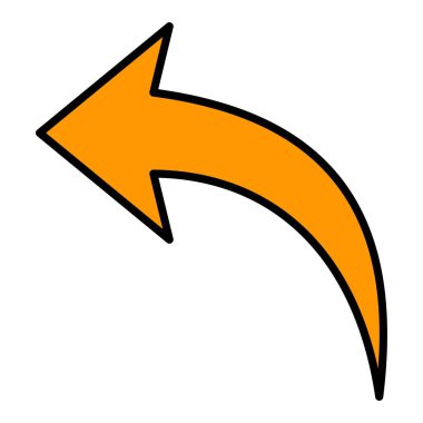 Sol vektör simgesinden yukarı. Yazdırma, mobil ve web uygulamaları için kullanılabilir.