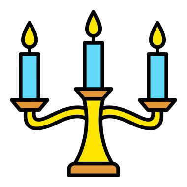 Mum vektör simgesi. Yazdırma, mobil ve web uygulamaları için kullanılabilir.