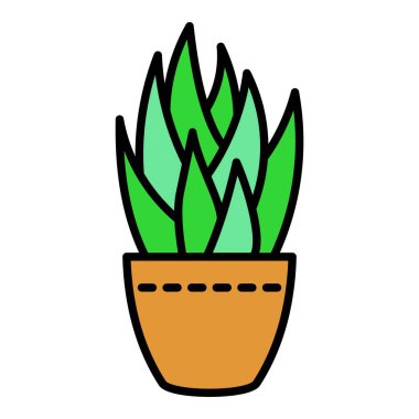 Saksı taşıyıcı ikonu. Yazdırma, mobil ve web uygulamaları için kullanılabilir.