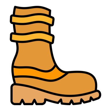 Yağmur Çizmeleri vektör simgesi. Yazdırma, mobil ve web uygulamaları için kullanılabilir.