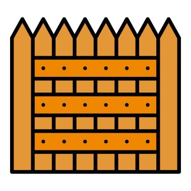 Çit vektör simgesi. Yazdırma, mobil ve web uygulamaları için kullanılabilir.