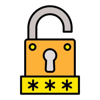 Şifre Anahtar Vektör simgesi. Yazdırma, mobil ve web uygulamaları için kullanılabilir.