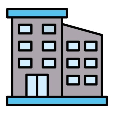 Ofis vektör simgesi. Yazdırma, mobil ve web uygulamaları için kullanılabilir.