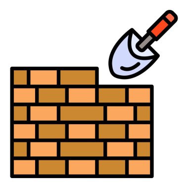 Brickwall vektör simgesi. Yazdırma, mobil ve web uygulamaları için kullanılabilir.