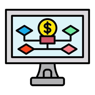 Stratejik Plan vektör simgesi. Yazdırma, mobil ve web uygulamaları için kullanılabilir.