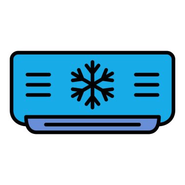 Klima vektör simgesi. Yazdırma, mobil ve web uygulamaları için kullanılabilir.