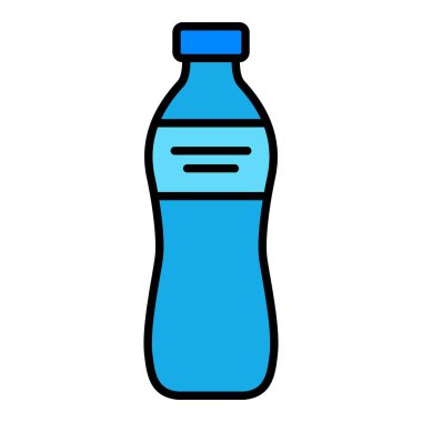 Su şişesi vektör simgesi. Yazdırma, mobil ve web uygulamaları için kullanılabilir.