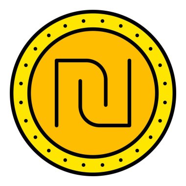 Şekel vektör simgesi. Yazdırma, mobil ve web uygulamaları için kullanılabilir.