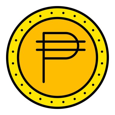 Phillipine Peso vektör simgesi. Yazdırma, mobil ve web uygulamaları için kullanılabilir.