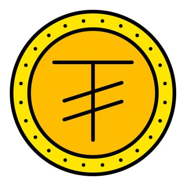 Tugrik vektör simgesi. Yazdırma, mobil ve web uygulamaları için kullanılabilir.