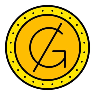 Guarani vektör simgesi. Yazdırma, mobil ve web uygulamaları için kullanılabilir.