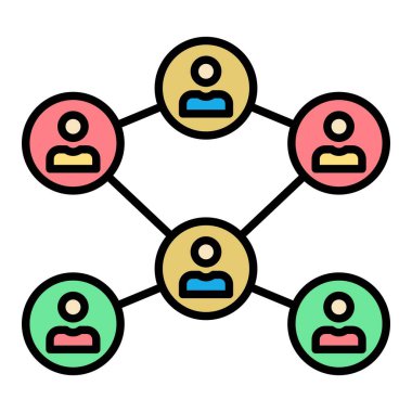 Bağlantı vektör simgesi. Yazdırma, mobil ve web uygulamaları için kullanılabilir.