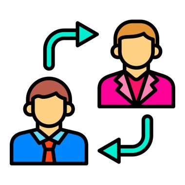 Vektör simgesini değiştir. Yazdırma, mobil ve web uygulamaları için kullanılabilir.