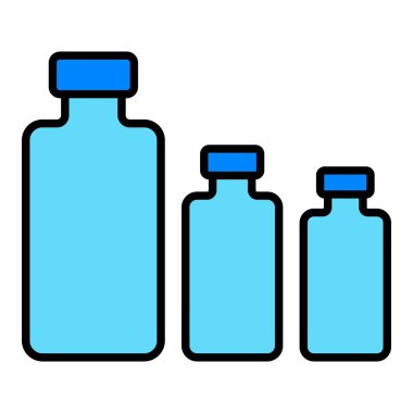 Şişe vektör simgesi. Yazdırma, mobil ve web uygulamaları için kullanılabilir.