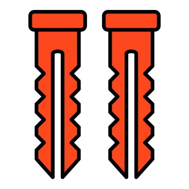 Duvar tıkacı vektör simgesi. Yazdırma, mobil ve web uygulamaları için kullanılabilir.