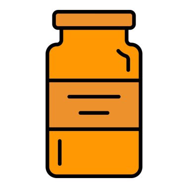 Jar vektör simgesi. Yazdırma, mobil ve web uygulamaları için kullanılabilir.