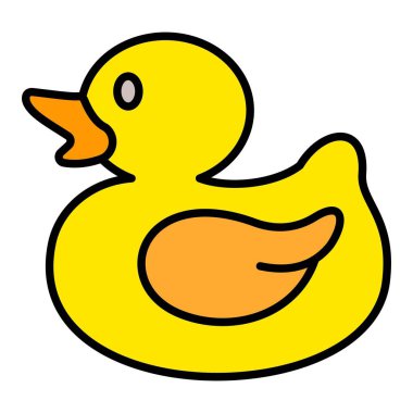 Ördek vektör simgesi. Yazdırma, mobil ve web uygulamaları için kullanılabilir.