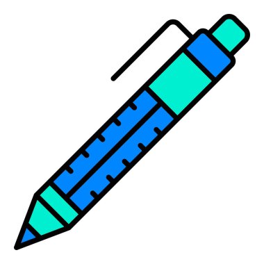 Tükenmez kalem ikonu. Yazdırma, mobil ve web uygulamaları için kullanılabilir.