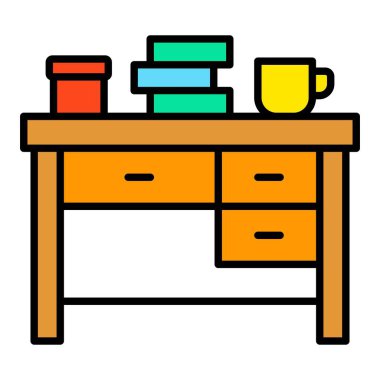 Tablo vektör simgesi. Yazdırma, mobil ve web uygulamaları için kullanılabilir.