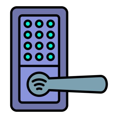 Akıllı Kilit vektör simgesi. Yazdırma, mobil ve web uygulamaları için kullanılabilir.