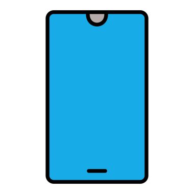 Akıllı Telefon vektör simgesi. Yazdırma, mobil ve web uygulamaları için kullanılabilir.