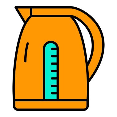 Elektrik Kettle vektör simgesi. Yazdırma, mobil ve web uygulamaları için kullanılabilir.