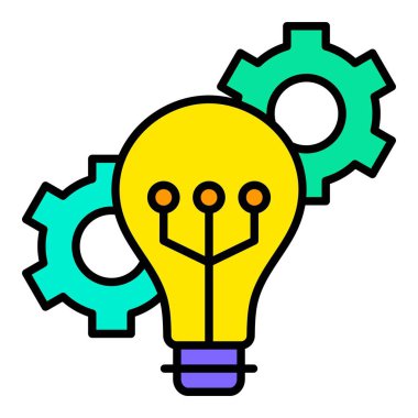 Yenilik vektör simgesi. Yazdırma, mobil ve web uygulamaları için kullanılabilir.