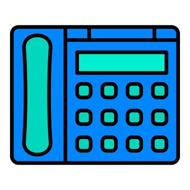 Telefon vektör simgesi. Yazdırma, mobil ve web uygulamaları için kullanılabilir.