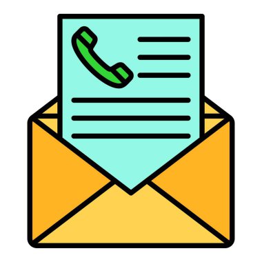 E- posta vektör simgesi. Yazdırma, mobil ve web uygulamaları için kullanılabilir.