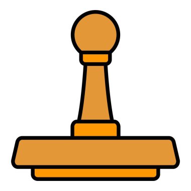 Pul vektör simgesi. Yazdırma, mobil ve web uygulamaları için kullanılabilir.