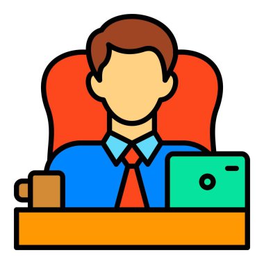 Patron vektör simgesi. Yazdırma, mobil ve web uygulamaları için kullanılabilir.