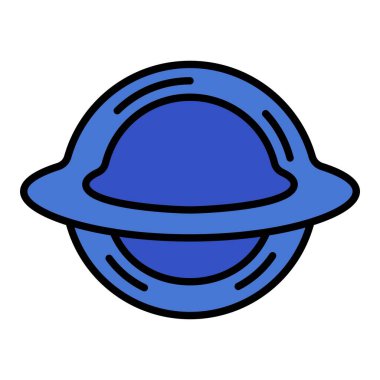 Kara Delik vektör simgesi. Yazdırma, mobil ve web uygulamaları için kullanılabilir.