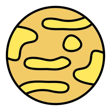 Merkür vektör simgesi. Yazdırma, mobil ve web uygulamaları için kullanılabilir.