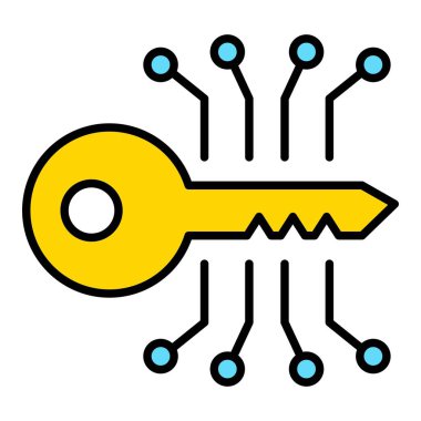 Anahtar programlama vektör simgesi. Yazdırma, mobil ve web uygulamaları için kullanılabilir.