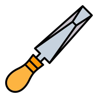 Keski vektör simgesi. Yazdırma, mobil ve web uygulamaları için kullanılabilir.