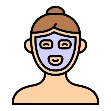 Yüz maskesi vektör simgesi. Yazdırma, mobil ve web uygulamaları için kullanılabilir.