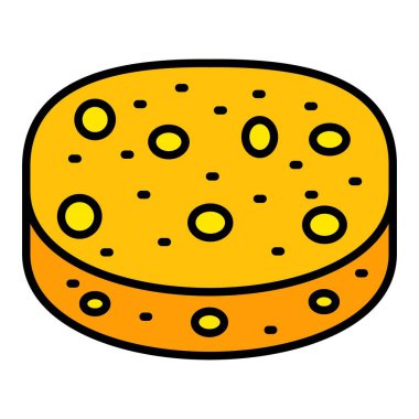 Sünger vektör simgesi. Yazdırma, mobil ve web uygulamaları için kullanılabilir.