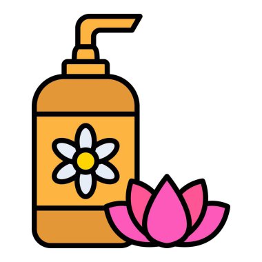 Losyon vektör simgesi. Yazdırma, mobil ve web uygulamaları için kullanılabilir.