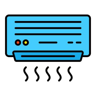 Klima vektör simgesi. Yazdırma, mobil ve web uygulamaları için kullanılabilir.