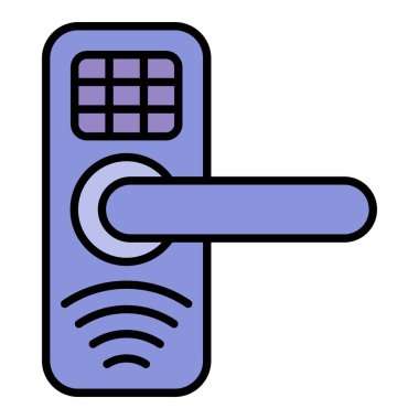 Akıllı Kilit vektör simgesi. Yazdırma, mobil ve web uygulamaları için kullanılabilir.