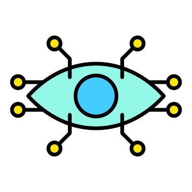 Vektör simgesini göster. Yazdırma, mobil ve web uygulamaları için kullanılabilir.