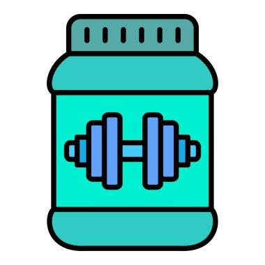 Protein Ek Vektör Simgesi. Yazdırma, mobil ve web uygulamaları için kullanılabilir.